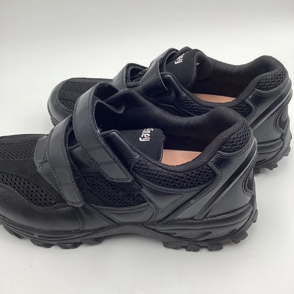 Mt. Emey Mens Black Orthopedic Shoes 9702 11.5 XW Wide Fit Leather Uppers W/ Vel